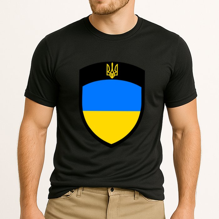 Big Tactical Shield 5 11 Stand With Ukraine Volodymyr Zelenskyy Trident Military Cooling Performance Crew T-Shirt