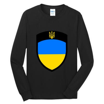 Big Tactical Shield 5 11 Stand With Ukraine Volodymyr Zelenskyy Trident Military Tall Long Sleeve T-Shirt