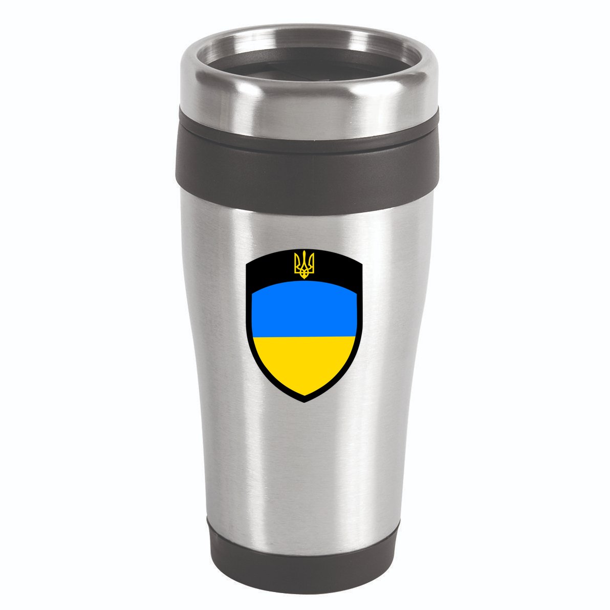 Big Tactical Shield 5 11 Stand With Ukraine Volodymyr Zelenskyy Trident Military 16oz Travel Tumbler