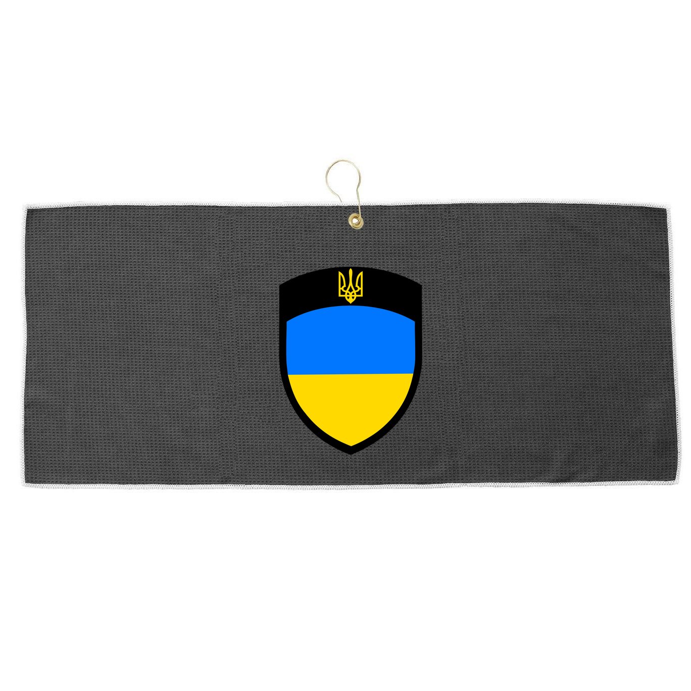 Big Tactical Shield 5 11 Stand With Ukraine Volodymyr Zelenskyy Trident Military Large Microfiber Waffle Golf Towel