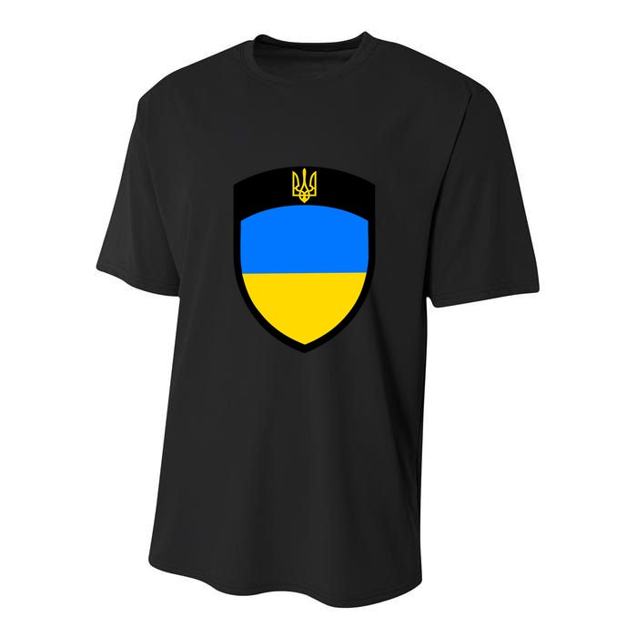 Big Tactical Shield 5 11 Stand With Ukraine Volodymyr Zelenskyy Trident Military Youth Performance Sprint T-Shirt