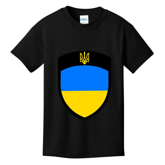 Big Tactical Shield 5 11 Stand With Ukraine Volodymyr Zelenskyy Trident Military Kids T-Shirt