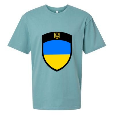 Big Tactical Shield 5 11 Stand With Ukraine Volodymyr Zelenskyy Trident Military Sueded Cloud Jersey T-Shirt