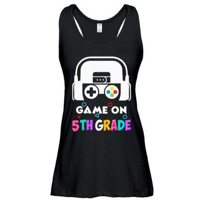 Back To School Game On 5th Grade Funny Gamer Kids Ladies Essential Flowy Tank