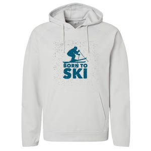 Born To Ski Performance Fleece Hoodie