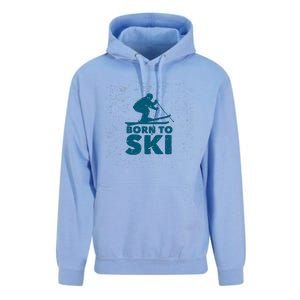 Born To Ski Unisex Surf Hoodie