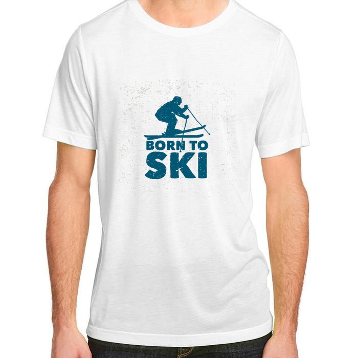 Born To Ski Adult ChromaSoft Performance T-Shirt