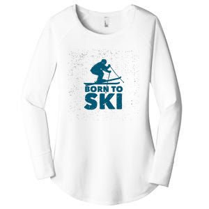 Born To Ski Women's Perfect Tri Tunic Long Sleeve Shirt