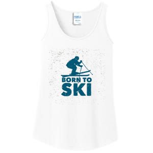 Born To Ski Ladies Essential Tank