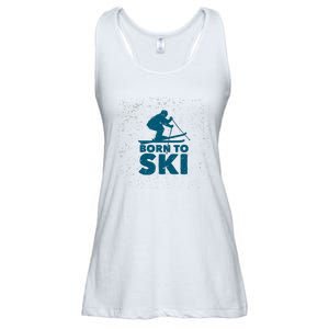 Born To Ski Ladies Essential Flowy Tank