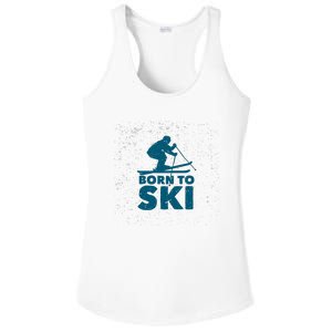 Born To Ski Ladies PosiCharge Competitor Racerback Tank