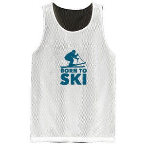 Born To Ski Mesh Reversible Basketball Jersey Tank