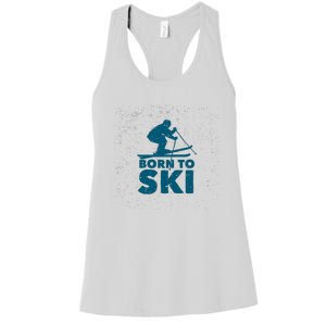 Born To Ski Women's Racerback Tank