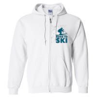 Born To Ski Full Zip Hoodie