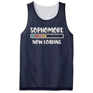 Back To School 10th Grade 10 Sophomore Now Loading Mesh Reversible Basketball Jersey Tank