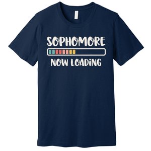 Back To School 10th Grade 10 Sophomore Now Loading Premium T-Shirt