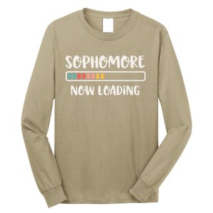 Back To School 10th Grade 10 Sophomore Now Loading Long Sleeve Shirt