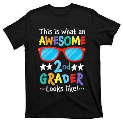 Back to School 2nd Grade Awesome Second Grader Looks Like T-Shirt