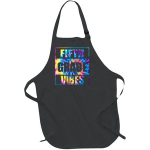 Back To School 5th Grade Vibes First Day Of School Teachers Full-Length Apron With Pockets