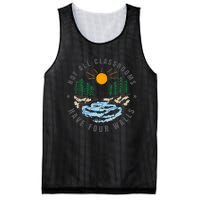 Back To School Not All Classrooms Have Four Walls Nature Mesh Reversible Basketball Jersey Tank