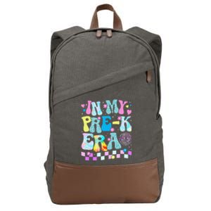 Back To School For Girl In My Prek Era Gift Cotton Canvas Backpack