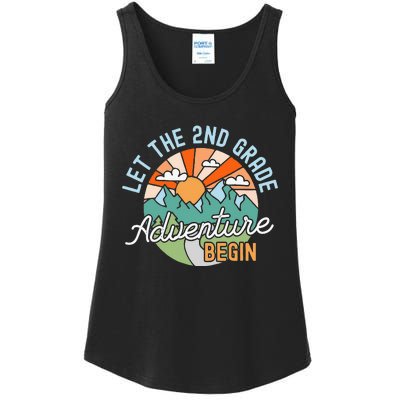 Back To School Gift Let The Second Grade Adventure Begin Ladies Essential Tank