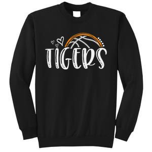 Basketball Tigers School Sports Fan Team Spirit Sweatshirt