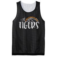 Basketball Tigers School Sports Fan Team Spirit Mesh Reversible Basketball Jersey Tank