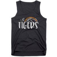 Basketball Tigers School Sports Fan Team Spirit Tank Top