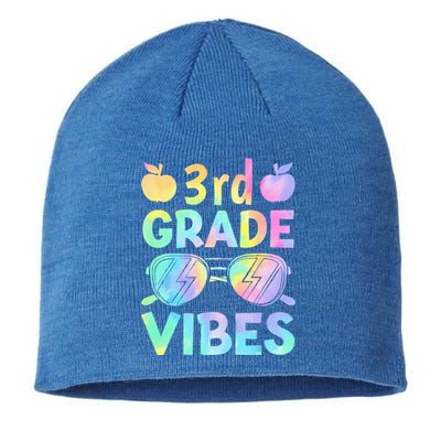 Back To School 3rd Grade Vibes First Day Of School Teachers Sustainable Beanie