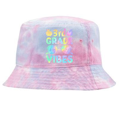 Back To School 3rd Grade Vibes First Day Of School Teachers Tie-Dyed Bucket Hat