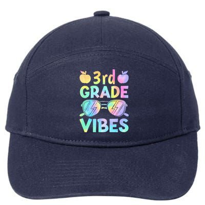 Back To School 3rd Grade Vibes First Day Of School Teachers 7-Panel Snapback Hat