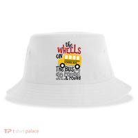 Back To School Funny The WHEELS On The BUS Kids Sustainable Bucket Hat