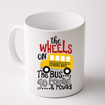Back To School Funny The WHEELS On The BUS Kids Mug