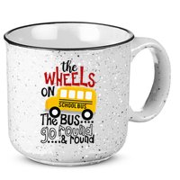 Back To School Funny The WHEELS On The BUS Kids 15oz Campfire Ceramic Mug