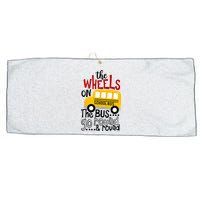 Back To School Funny The WHEELS On The BUS Kids Large Microfiber Waffle Golf Towel