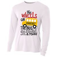 Back To School Funny The WHEELS On The BUS Kids Cooling Performance Long Sleeve Crew
