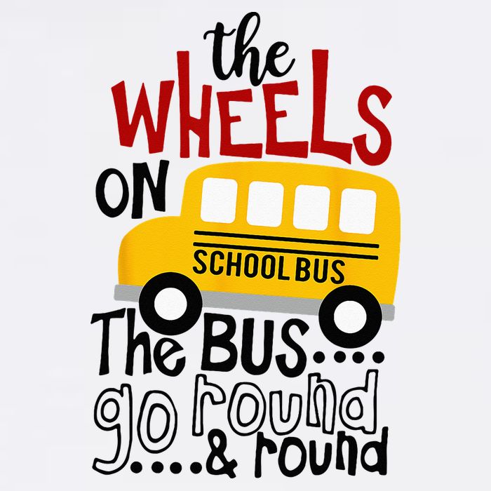 Back To School Funny The WHEELS On The BUS Kids Cooling Performance Long Sleeve Crew