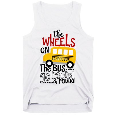 Back To School Funny The WHEELS On The BUS Kids Tank Top