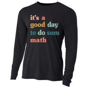 Back To School Its A Good Day To Do Math Teachers Cooling Performance Long Sleeve Crew