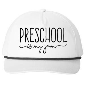 Back To School Preschool Is My Jam Pre K Teachers Student Snapback Five-Panel Rope Hat