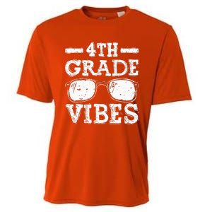 Back To School 4th Grade Vibes First Day Teacher Cooling Performance Crew T-Shirt