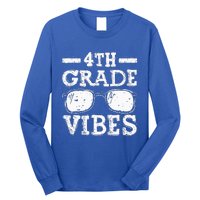 Back To School 4th Grade Vibes First Day Teacher Long Sleeve Shirt