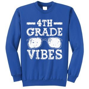 Back To School 4th Grade Vibes First Day Teacher Sweatshirt