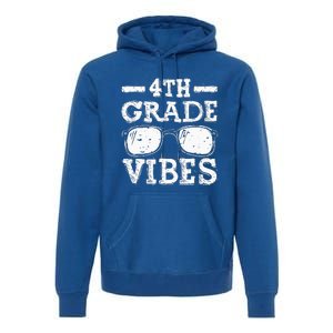 Back To School 4th Grade Vibes First Day Teacher Premium Hoodie