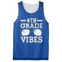 Back To School 4th Grade Vibes First Day Teacher Mesh Reversible Basketball Jersey Tank