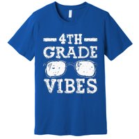 Back To School 4th Grade Vibes First Day Teacher Premium T-Shirt