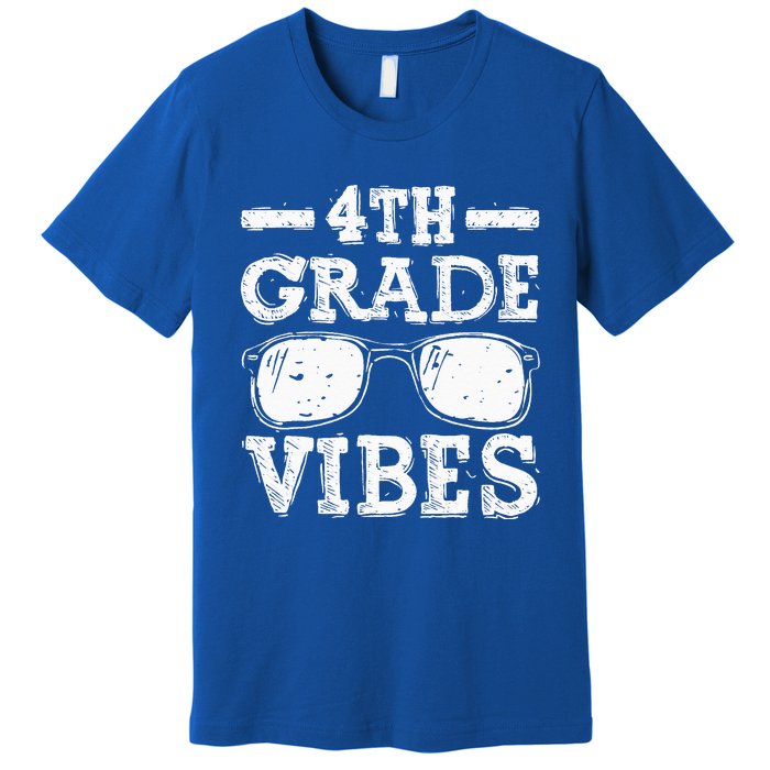 Back To School 4th Grade Vibes First Day Teacher Premium T-Shirt