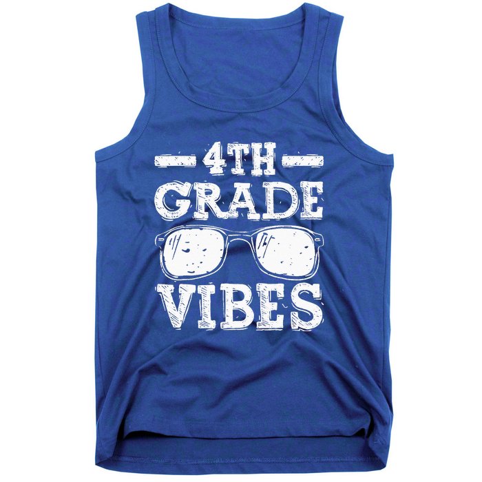 Back To School 4th Grade Vibes First Day Teacher Tank Top