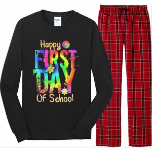 Back To School Teacher Student Happy First Day Of School Long Sleeve Pajama Set